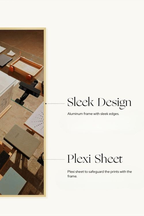 Frame in Gold 24" x 36" - September Collective