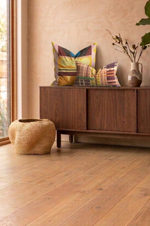 Natural Dune Pebble Art Basket by Baba Tree, handcrafted art basket featuring pebble designs and earthy tones.