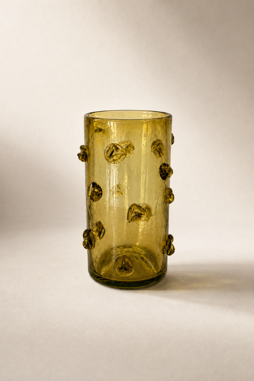 NYWELE VASE CITRINE MOSS