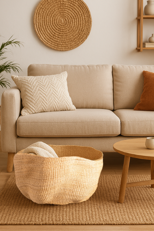 Pakurigo Wave Basket - Natural Dune - September Collective