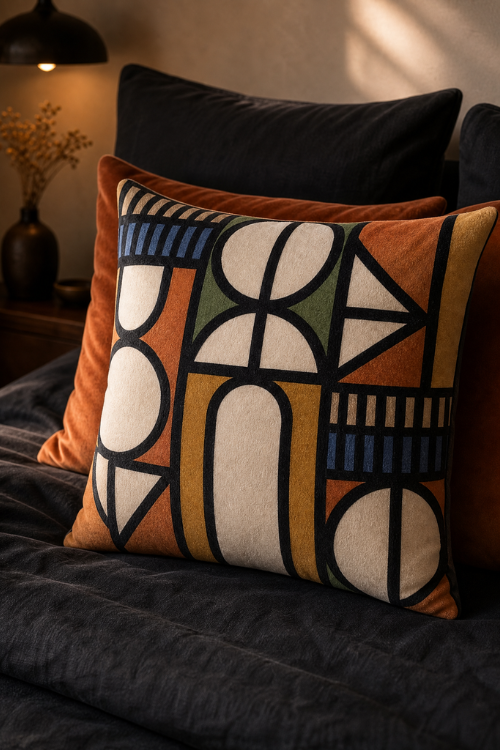 Lulasclan Legae Velvet Pillow featuring soft velvet fabric and plush cushioning for stylish home decor.
