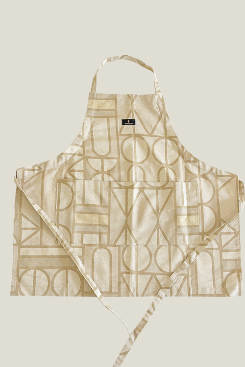 Legae Peace Apron in Linen/Cotton Blend - September Collective