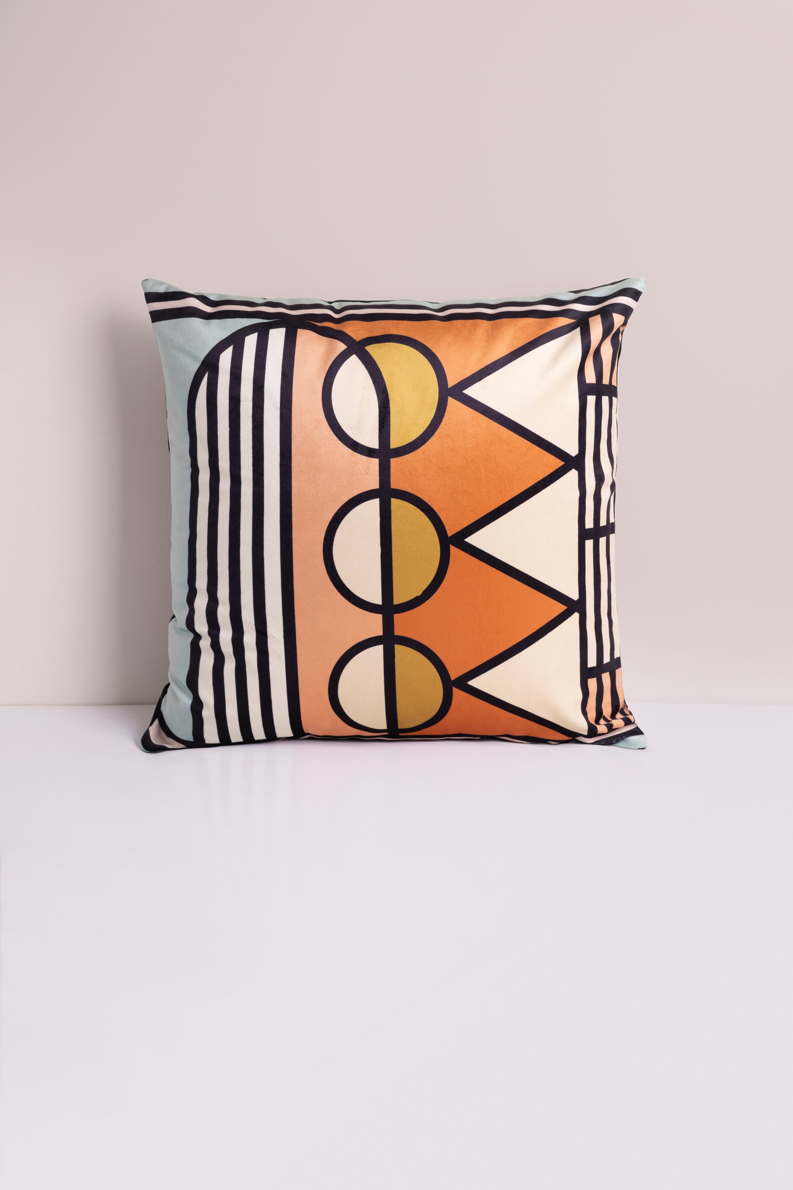 Lulasclan Matsatsi velvet pillow in 22x22 inches with plush, soft fabric and decorative design for home decor.
