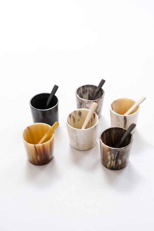 Horn Mini Salt Cellar with Spoon - September Collective