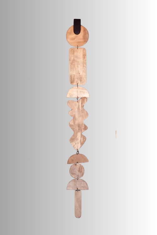 Handcrafted Wall Totem - Bronze - Wave - September Collective