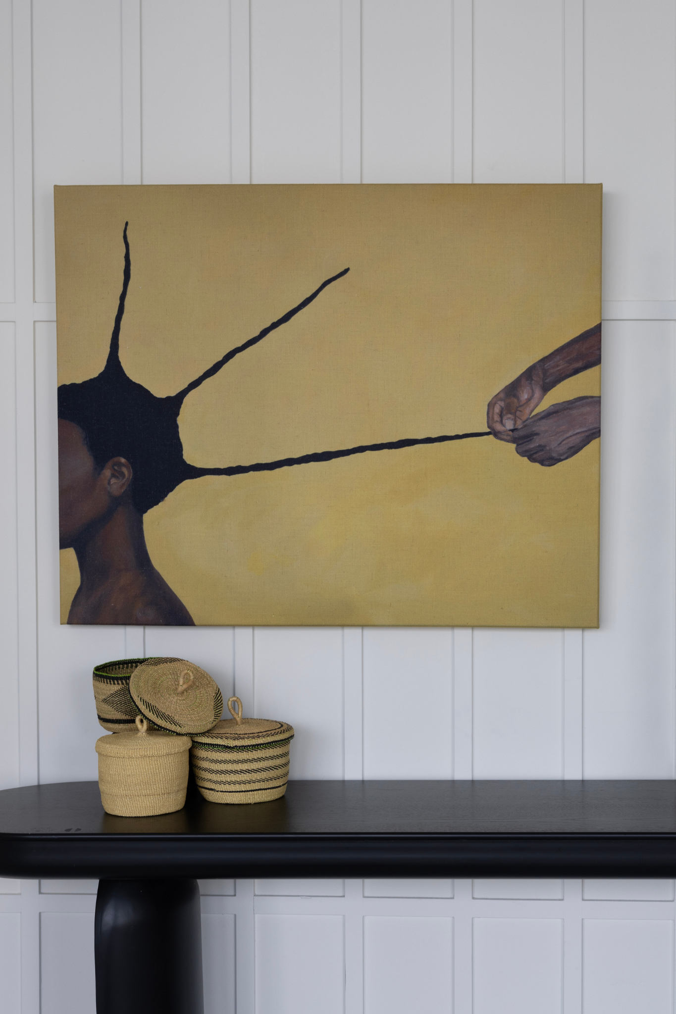 Interwoven Grace - Framed Canvas Wall Art - September Collective