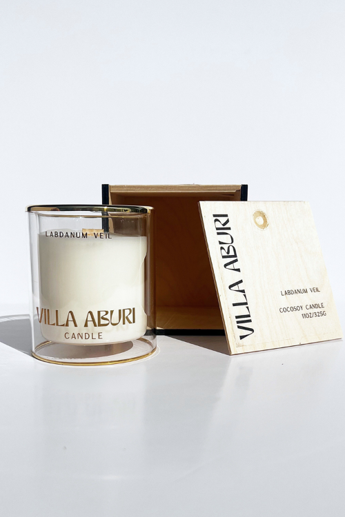 Villa Aburi Labdanum Veil Scented Travel Candle 4oz/100ml (2.75”W x 2”H) - September Collective