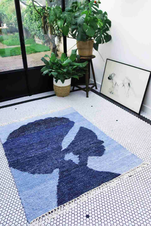 Reina africana: una obra maestra del denim