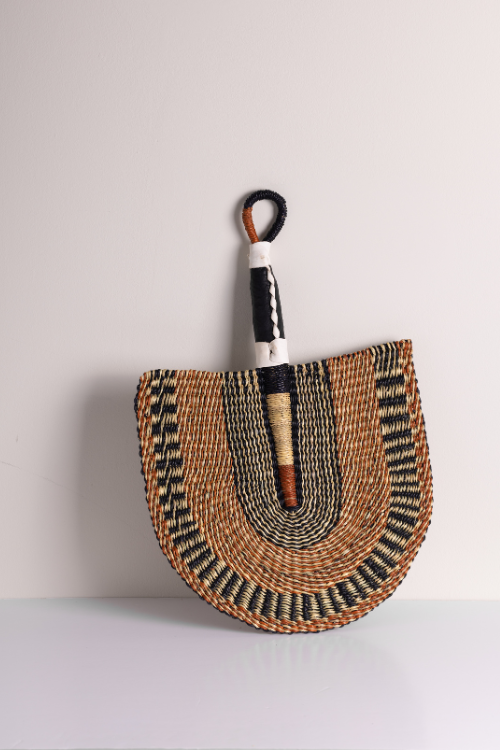 Bolga Decorative Fan - Handwoven Elegance from Ghana - September Collective