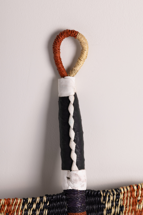 Handcrafted Bolga Decorative Fan - Gurunsi from Ghana - September Collective
