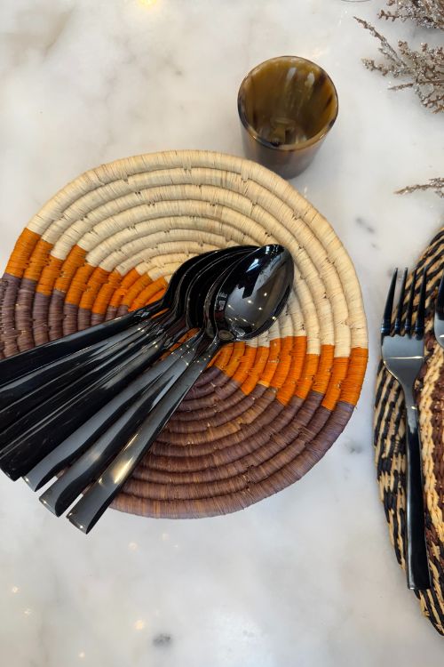 September Glow Small Raffia Basket Uganda