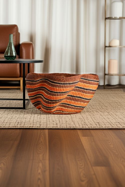 Pakurigo Wave Basket in Brown and Orange