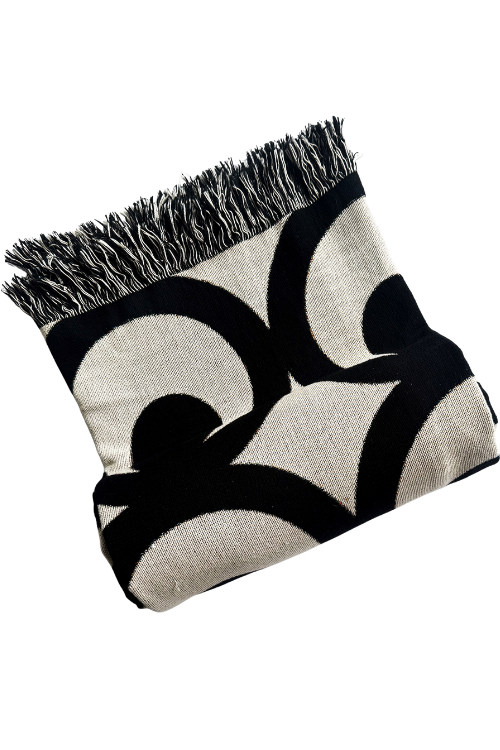Villa Aburi Mate Masie Woven Throw in 100% Organic Cotton - September Collective